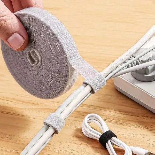 1/5M Cable Organizer Cable Management Wire Winder Tape Earphone Mouse Cord Management Ties Protector For iPhone Xiaomi Samsung Design & Casa 