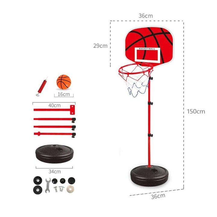 Cesta de Basquete Infantil Com Altura Ajustável Cesta de Basquete Infantil Com Altura Ajustável Design & Casa 