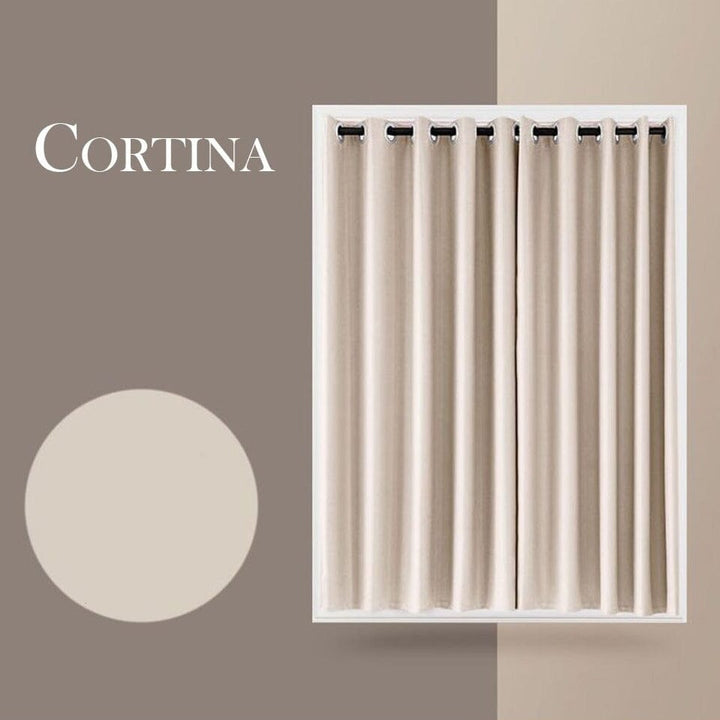 Cortina Corta Luz Falso Blackout 2.00x1.40m Cortina Corta Luz Falso Blackout 2.00x1.40m Design & Casa 