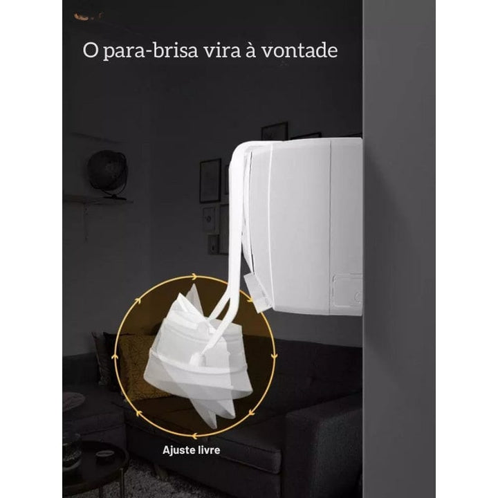 Defletor de Ar Condicionado Universal Branco Defletor de Ar Condicionado Universal Branco Design & Casa 