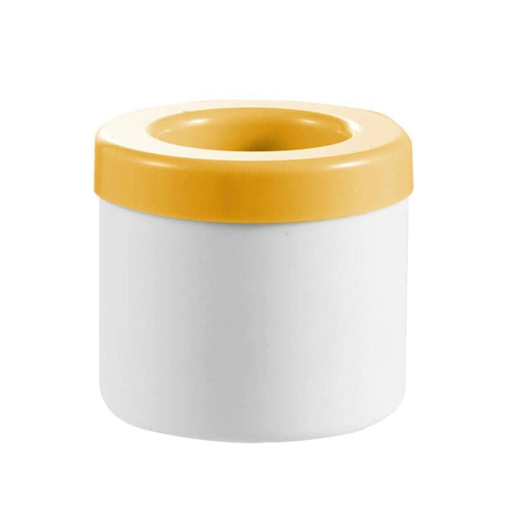 Forma de Gelo de Silicone com Tampa Forma de Gelo de Silicone com Tampa LightHousi Branco com Amarelo 